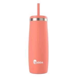 Bubba Radiant 24oz Coral Stainless Steel Vacuum Insulated Tumbler w Straw Holder